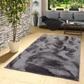 Produktbild: Pergamon Kunstfaser Teppich Wohnzimmer Luxus Super Soft Fellteppich Pearl Anthrazit in 5 Größen