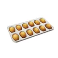 Produktbild: 164710 Backform für 12 Madeleines aus Eisen Weiß