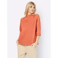 Produktbild: Sweatshirt HEINE, Damen, Gr. 36, orange (papaya), 50% Modal, 44% Polyester, 6% Elasthan, unifarben, Sweatshirts Sweatshirt