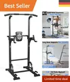 Produktbild: Sichere Power Tower Dip-Station mit 204 kg Tragkraft – für Ganzkörpertraining