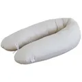 Produktbild: Loolay Seitenschläferkissen Classic BEIGE GRAU WEIß ROSA GELB BLAU Kissen Schwangerschaftskissen, multifunktionales Lagerungskissen M/L oder L/XL für Kinder Frauen und Männer, 170 o. 190 cm Standard Stillkissen inkl. 100% Baumwolle Bezug, LOOLAY® - 100% Europäische Stoffe und Kleinserien-Nähen! beige L/ XL