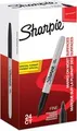Produktbild: Sharpie Fine - 24 Stück(e) - Schwarz - Feine Spitze - Schwarz - Grau - Rund - Fein
