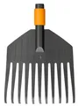 Produktbild: Fiskars Laubbesen, Werkzeugkopf, Klein, 11 Zinken, Breite: 21,3 cm, Kunststoff-Zinken, Schwarz/Orange, QuikFit, 1000659