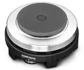 Produktbild: ROMMELSBACHER Reisekochplatte RK 501 - Made in Germany, Gussheizplatte 80 mm Ø, ideal für Reise und Camping, stufenlos regelbar, Überhitzungsschutz, Kabelaufwicklung, 500 Watt, Edelstahl/schwarz