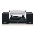 Produktbild: Lenco LS-100BK - Plattenspieler mit Bluetooth® Empfang und zwei externen Lautspr