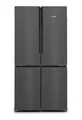 Produktbild: Side-by-Side Kühl-/ Gefrierkombination French Door 405 l / 200 l 333 kWh NoFrost 1830 mm x 910 mm iQ500 KF96NAXEA (Schwarz, Edelstahl)