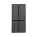 Produktbild: Siemens KF96NAXEA iQ500 French Door Kühlschrank, 183 x 91 cm, 405 L Kühlen + 200 L Gefrieren, hyperFresh längere Frische, noFrost nie wieder abtauen, superCooling schnellere Kühlung, Edelstahl Schwarz