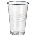 Produktbild: Papstar Plastikbecher / Kunststoffbecher 0.3 l transparent (100 Stück) ø 7.8 cm, Höhe 11.3 cm mit Füllstrich, praktischer Einwegbecher für Feste und Partys wie Geburtstag oder Grillparty, #16130
