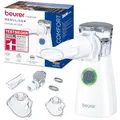 Produktbild: Beurer IH 57 Inhalator, Verneblung mit Schwingmembran- und Aerosol-Technologie, tragbares Inhaliergerät mit wiederaufladbarem Akku, zur Anwendung bei Erkältung, Asthma und anderen Atemwegserkrankungen