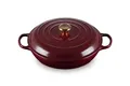 Produktbild: Le Creuset Signature Gusseisen Gourmet-Profitopf, Rund, Ø 30 cm, 3,5 l, Für alle Herdarten inkl; induktion geeignet, 5,555 kg, Garnet, 21180309494441