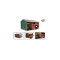 Produktbild: KidsGlobe Werkstatt mit Lagerraum 1:32 Dach aufklappbar Tore beweglich, 41x54x32