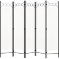 Produktbild: 5-tlg. Raumteiler Weiß 200x180 cm Vidaxl