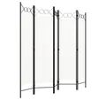 Produktbild: vidaXL Raumteiler, 5-tlg. Paravent Weiß 200x180 cm