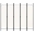 Produktbild: 5-tlg. Raumteiler Weiß 200x180 cm