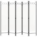 Produktbild: 5-tlg. Raumteiler Weiß 200x180 cm
