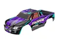 Produktbild: Traxxas 3651P Karosserie, Stampede (auch passend für Stampede VXL), Violett (bemalt, Aufkleber aufgetragen)