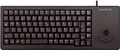 Produktbild: Cherry XS Trackball Keyboard G84-5400 - Tastatur - USB - 89 Tasten - Trackball - Schwarz - Deutschland (G84-5400LUMDE-2)