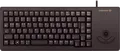 Produktbild: G84-5400LUMDE-2 - Tastatur, USB, schwarz, kompakt, Trackball