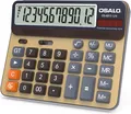 Produktbild: OSALO Taschenrechner 12-stelliger mit großem Display & großen Tasten, Solarbetrieb für Büro, Buchhaltung und Alltagsgebrauch