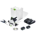 Produktbild: Festool Akku-Tauchsäge TSC 55 5,0 KEBI-Plus/XL (mit Akkupacks, Schnellladegerät, Kreissägeblatt, Splitterschutz, Sichtfenster, Staubfangbeutel, Innensechskantschlüssel), im Systainer