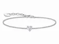 Produktbild: Thomas Sabo Essentials A2157-051-14-L19V Armband - mit großem Herz - Silber & Zirkonia - Weiß - 16 bis 19 cm
