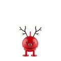 Produktbild: Hoptimist - Skandinavisches Design - Weihnachtsfigur - Small Reindeer Bumble - Rot - Höhe: 9 cm - Geschenkidee