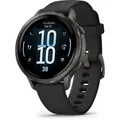Produktbild: Garmin Venu 4 41mm Silikon-Armb. schwarz/schiefergr