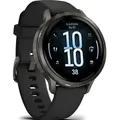 Produktbild: Garmin Venu® 4 Venu 4 - 41 mm Schwarz/Schiefergrau mit Schnellwechsel-Silikon-Armband 18 mm
