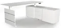 Produktbild: KERKMANN Schreibtisch Sitz-/Stehtisch Move 3 180x80x72-120 mit Sideboard weiß