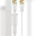 Produktbild: Goobay 67298 Flaches SAT Antennenkabel (80 dB), 2x geschirmt, wettergeschützt, 10 m, Weiß - vergoldet,F-Stecker > F-Stecker (vollständig geschirmt)