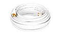 Produktbild: Flaches Satellitenantennenkabel F 10m weiß 67298