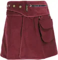 Produktbild: GURU SHOP Wickelrock, Cord Minirock - Weinrot, Damen, Baumwolle, Size:L/XL