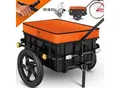 Produktbild: KESSER® Fahrradanhänger Lastenanhänger Handwagen mit Kupplung Hochdeichsel für Fahrrad Transportanhänger Transportbox mit 70 Liter Volumen Max. 60kg für Fahrräder mit 26'' - 28''