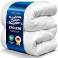 Produktbild: John Cotton 4 Jahreszeiten Bettdecke 240x220 - Atmungsaktive 3-in-1 Bettdecken für Sommer & Winter | Oeko-Test Zertifiziert Steppdecke | Microfaser Schlafdecke | Winterdecke 220 x 240 cm
