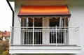 Produktbild: ANGERER Freizeitmöbel GmbH Klemmmarkise orange/braun 350 cm Balkonmarkise ohne Bohren