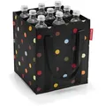 Produktbild: Reisenthel Einkaufstasche Bottlebag black, Schwarz, Textil, Punkte, 24x28x24 cm, faltbar, Freizeit, Koffer & Taschen, Einkaufstaschen