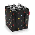 Produktbild: reisenthel bottlebag tasche für 9 flaschen einkauf tragetasche dots / schwarz