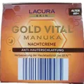 Produktbild: Lacura Gold Vital mit Manuka Honig, Nachtcreme, Anti-Hauterschlaffung, 50ml, Neu