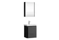 Produktbild: Planetmöbel Badmöbel-Set Waschtisch mit Unterschrank 50 cm, (hängend, 2-St., Badmöbel Set mit Waschbecken), inkl. Spiegelschrank 50 cm