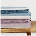 Produktbild: Wohndecke STINE weiche Kuscheldecken, Bio-Baumwolldecken 150x200cm, RIEMA Germany, in 5 Farben - 100% Bio-Baumwolle, weiche Sofadecke ÖKOTEX blau