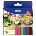 Produktbild: STYLEX Bunte Knete Modelliermasse Farbig sortiert-10 Stangen