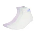Produktbild: adidas Unisex Cushioned Sportswear Ankle Socks 3 Pairs, Powder Plum/White/Halo Mint, 10.5-12.5