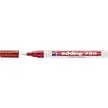 Produktbild: edding 780 Lackmarker - rot - 1 Stift - Rundspitze 0,8 mm - Lackstift zur Markierung und Beschriftung von Metall, Glas, Stein oder Kunststoff - hitzebeständig, permanent, wisch- und wasserfest