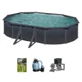 Produktbild: Gre Ovalpool KEA (Komplett-Set, 4-tlg), Maße inkl. Stützen 610 x 575 x 120 cm