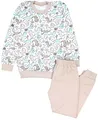 Produktbild: TupTam Kinder Jungen Pyjama Schlafanzug Set Langarm Nachtwäsche 2-teilig, Farbe: Dino Beige Blau, Größe: 140