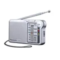 Produktbild: Panasonic RF-P150DEG-S Taschenradio FM/AM mit digitalem Tuner, automatischer Frequenzregelung, großer Skala, fluoreszierendem Zeiger, batteriebetrieben, Silber