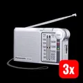 Produktbild: Panasonic RF-P150DEG UKW Taschenradio Analog Tuner Handschlaufe Silber 3 STÜCK