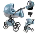 Produktbild: BabyMerc Kombi-Kinderwagen Vip Lux 5 in 1 inkl. Sportsitz, Autositz und Iso Base in 21 Farben