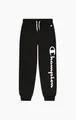Produktbild: Champion Freizeit Jogginghose (gefüttert, grosser Champion Logo Schriftzug) lang schwarz Jungen, Größe: 152