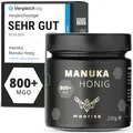 Produktbild: maorika - Manuka Honig 800 MGO + 250g im Glas (lichtundurchlässig, kein Plastik) - laborgeprüft, zertifiziert aus Neuseeland
